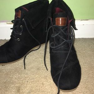 Wedge booties